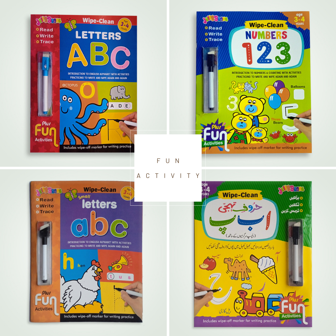 jeally beans Write wipe clean ( 4 books set ) BookFriend Online Store